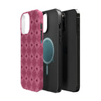 Pink Vintage Hearts Magnetic Impact-Resistant Phone Case