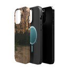 Nature River Sunset Phone Case — Magnetic Impact‑Resistant