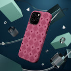 Pink Vintage Hearts Magnetic Impact-Resistant Phone Case