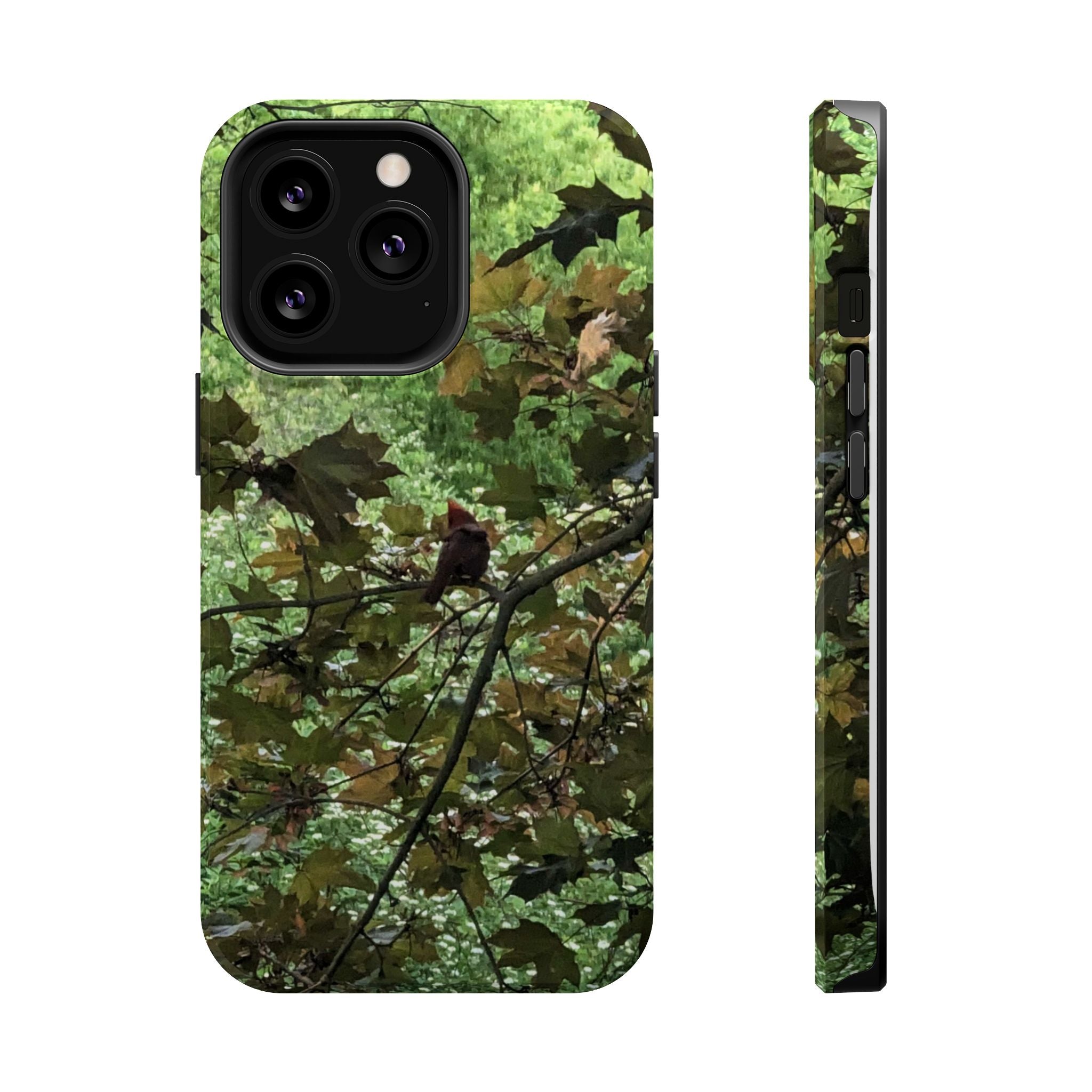 Camo Woodland Phone Case — Magnetic Impact‑Resistant iPhone Cover