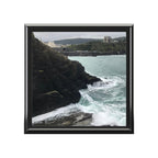 Coastal Cliffs in the UK Jewelry Box — Photo Keepsake Box with Ocean Wave Design