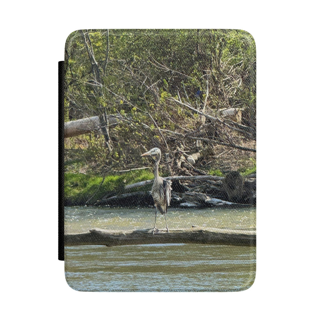 Great Blue Heron Kindle Case — Nature Waterproof E-reader Cover