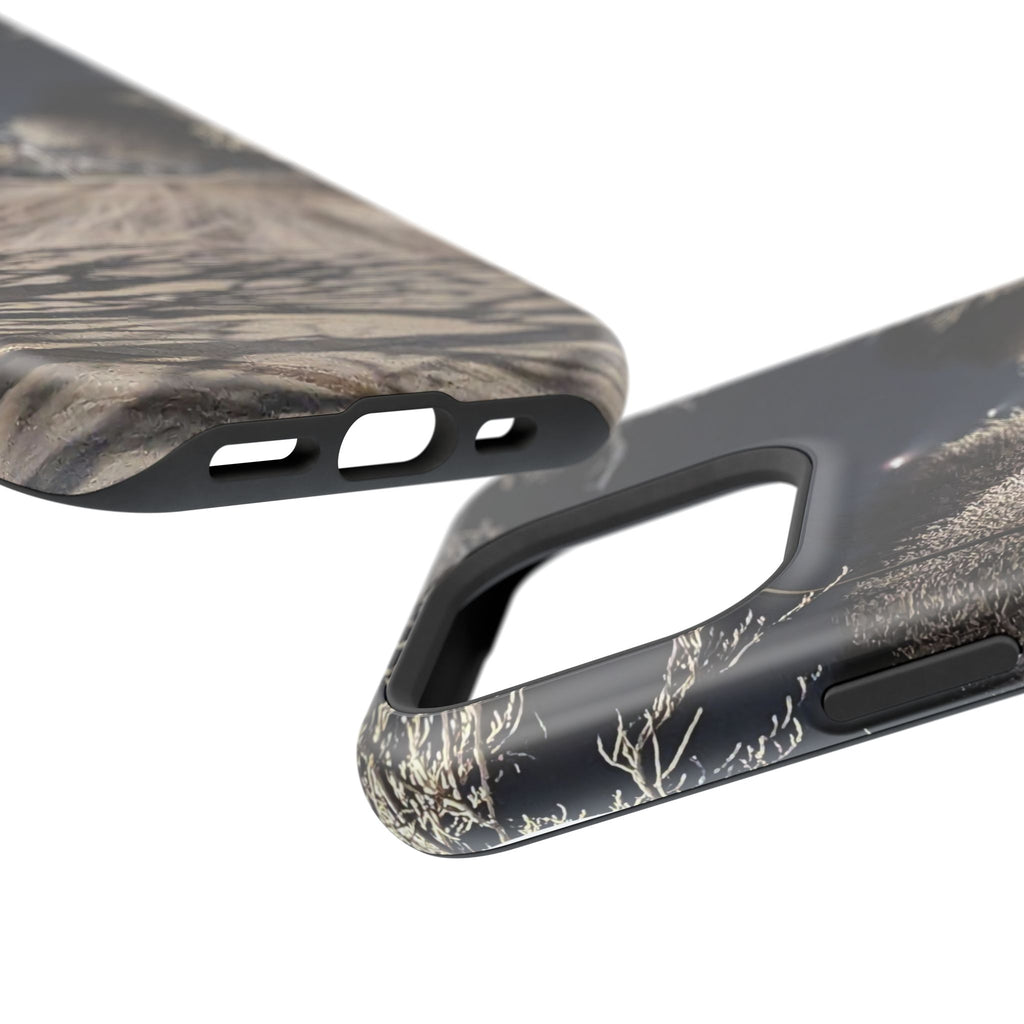 Winter Night Snow Road Magnetic Impact-Resistant Phone Case