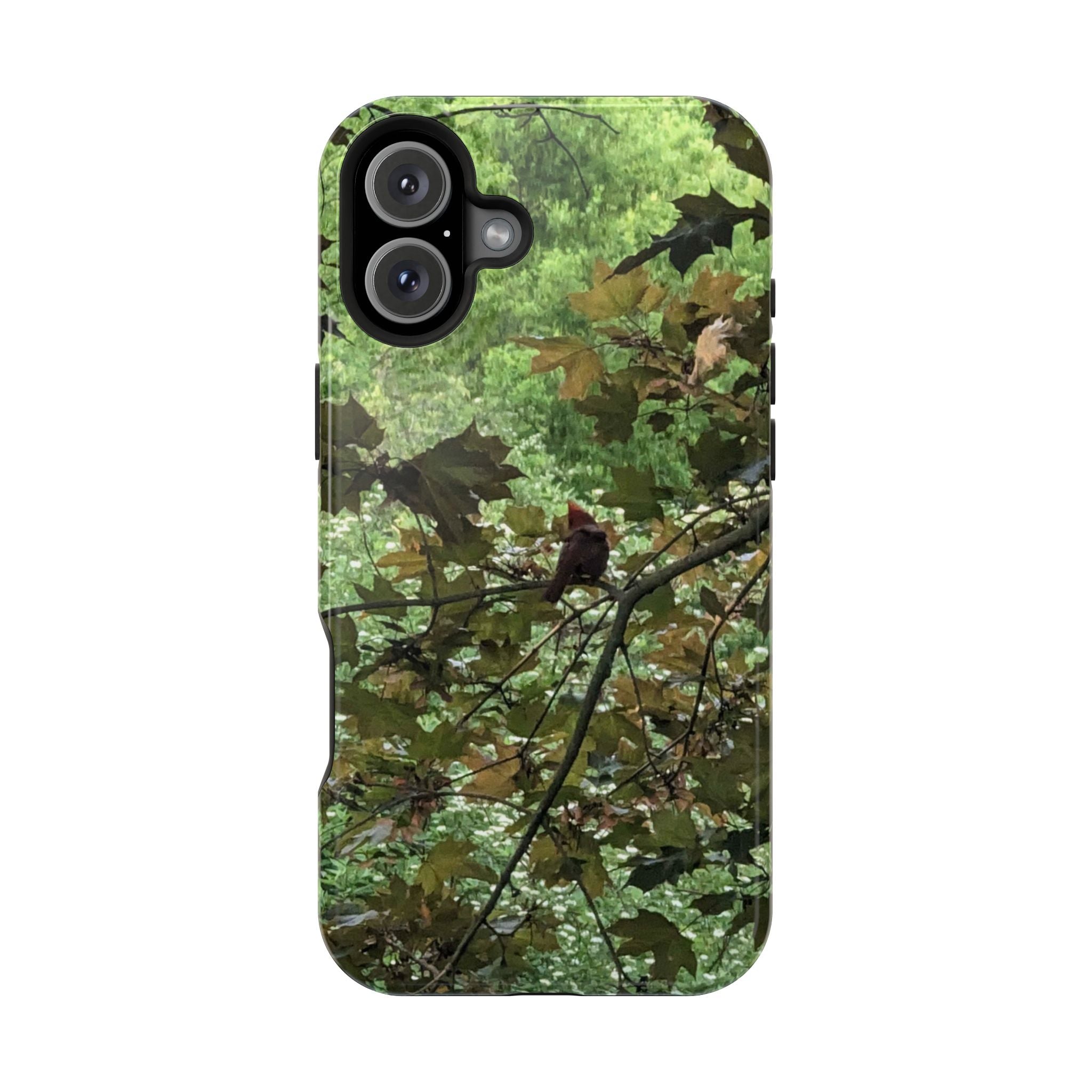 Camo Woodland Phone Case — Magnetic Impact‑Resistant iPhone Cover