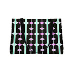 Weekender Tote Bag — Retro Geometric Black & Pastel Diamond Pattern