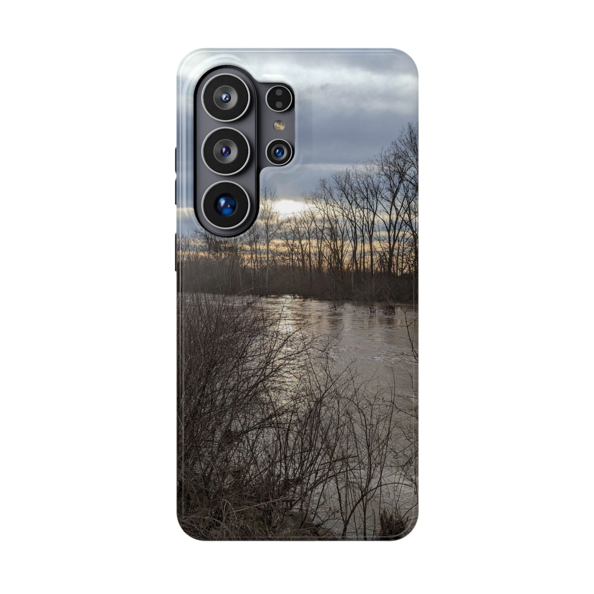 Phone Case — Moody Winter River Landscape Magnetic Impact-Resistant Case