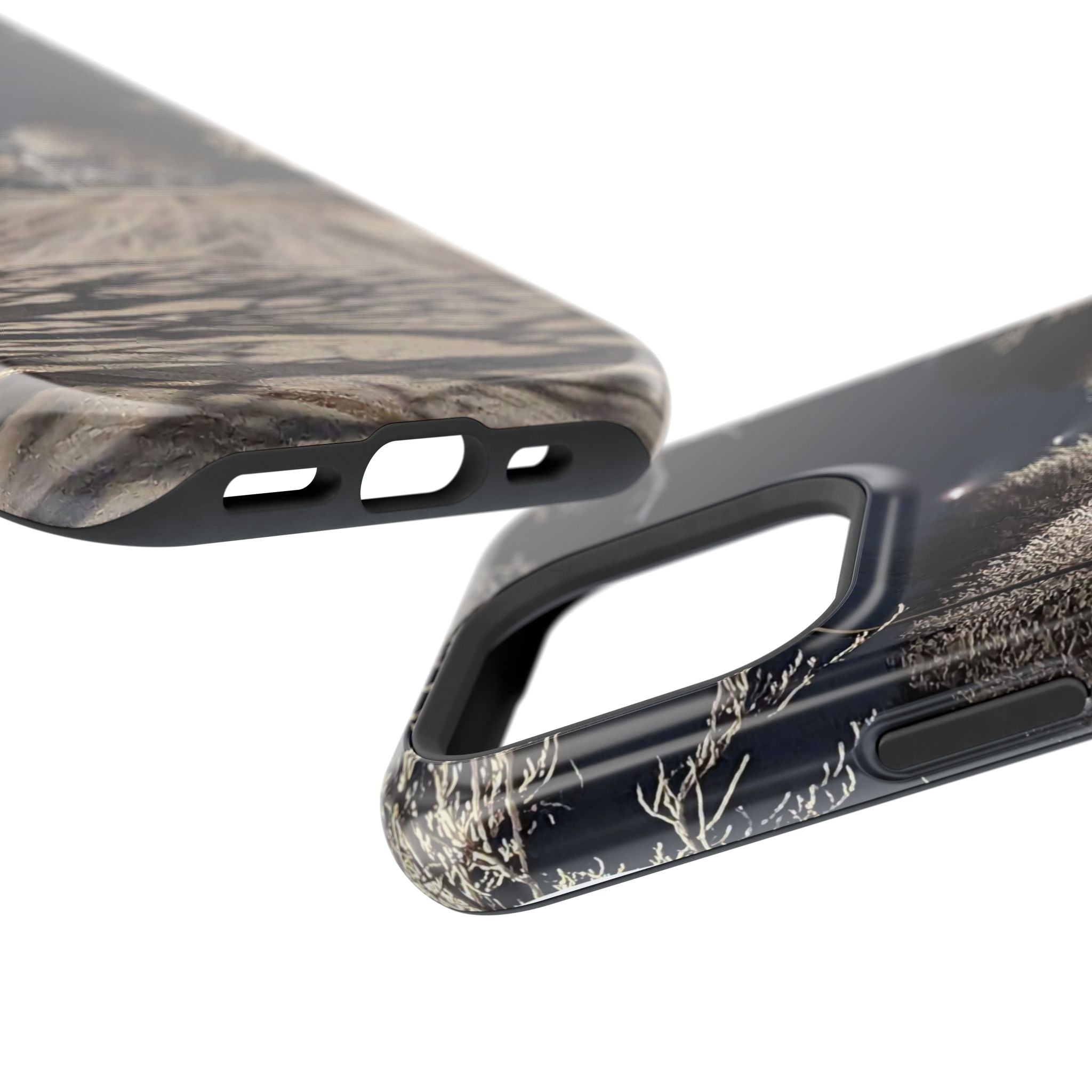 Winter Night Snow Road Magnetic Impact-Resistant Phone Case