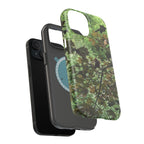 Camo Woodland Phone Case — Magnetic Impact‑Resistant iPhone Cover