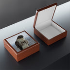 Hawk Photo Jewelry Box – Decorative Keepsake Box with Bird of Prey Image