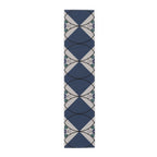 Geometric Navy Tile Table Runner