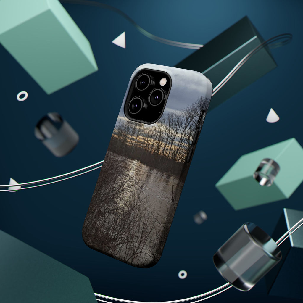 Phone Case — Moody Winter River Landscape Magnetic Impact-Resistant Case