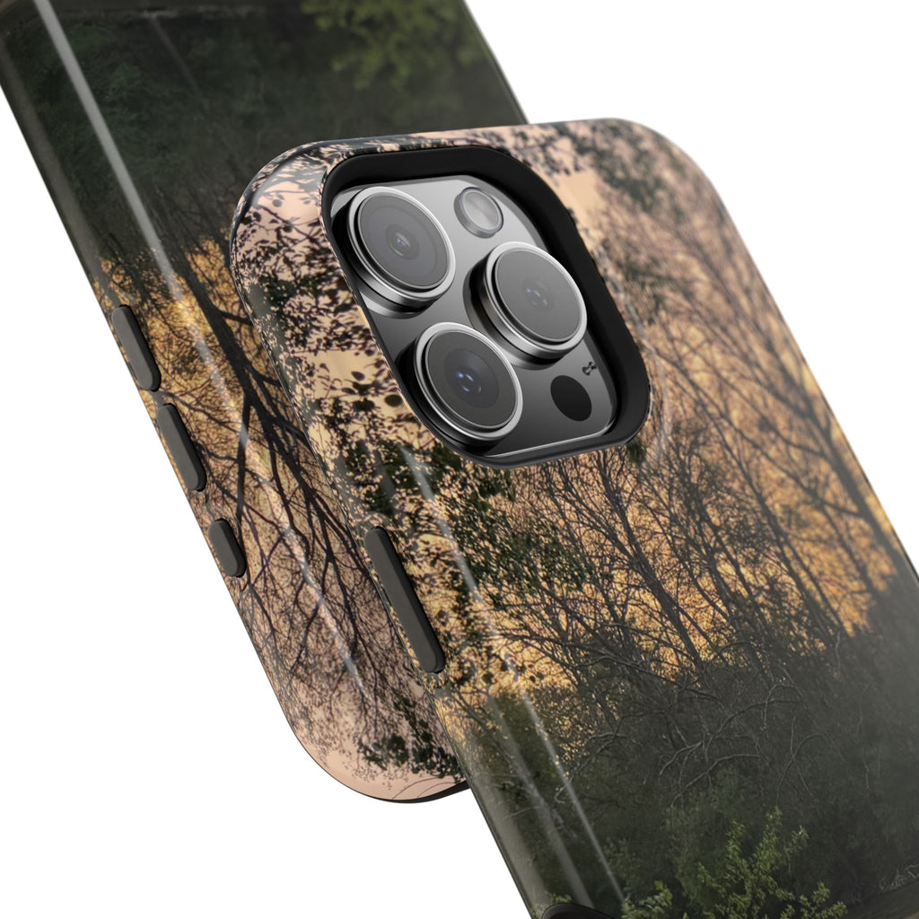 Nature River Sunset Phone Case — Magnetic Impact‑Resistant