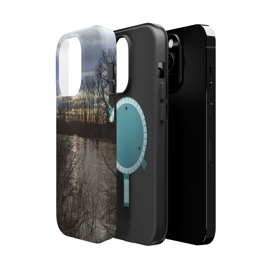 Phone Case — Moody Winter River Landscape Magnetic Impact-Resistant Case