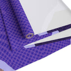 Purple Geometric Table Runner — Modern Abstract Dining Accent
