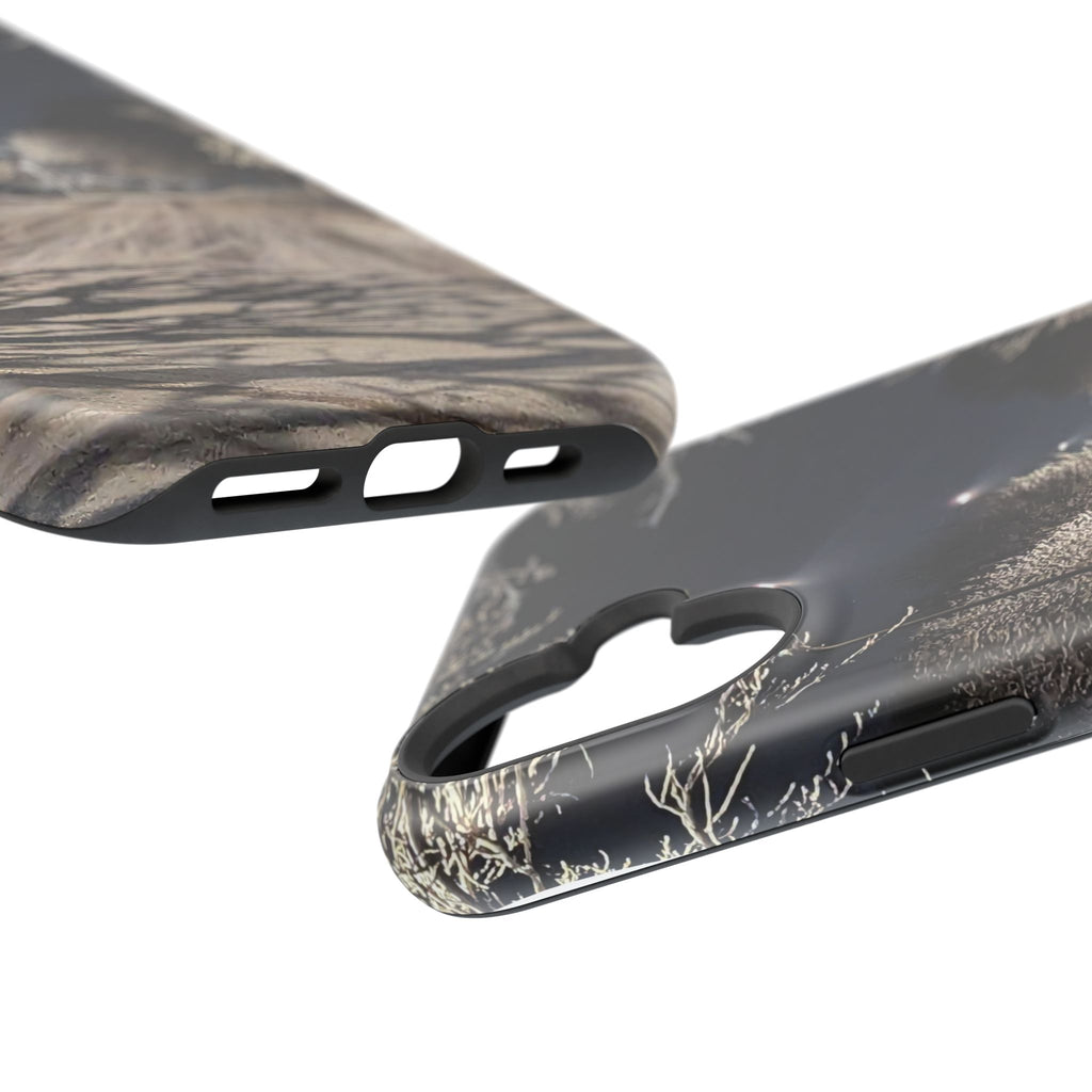 Winter Night Snow Road Magnetic Impact-Resistant Phone Case