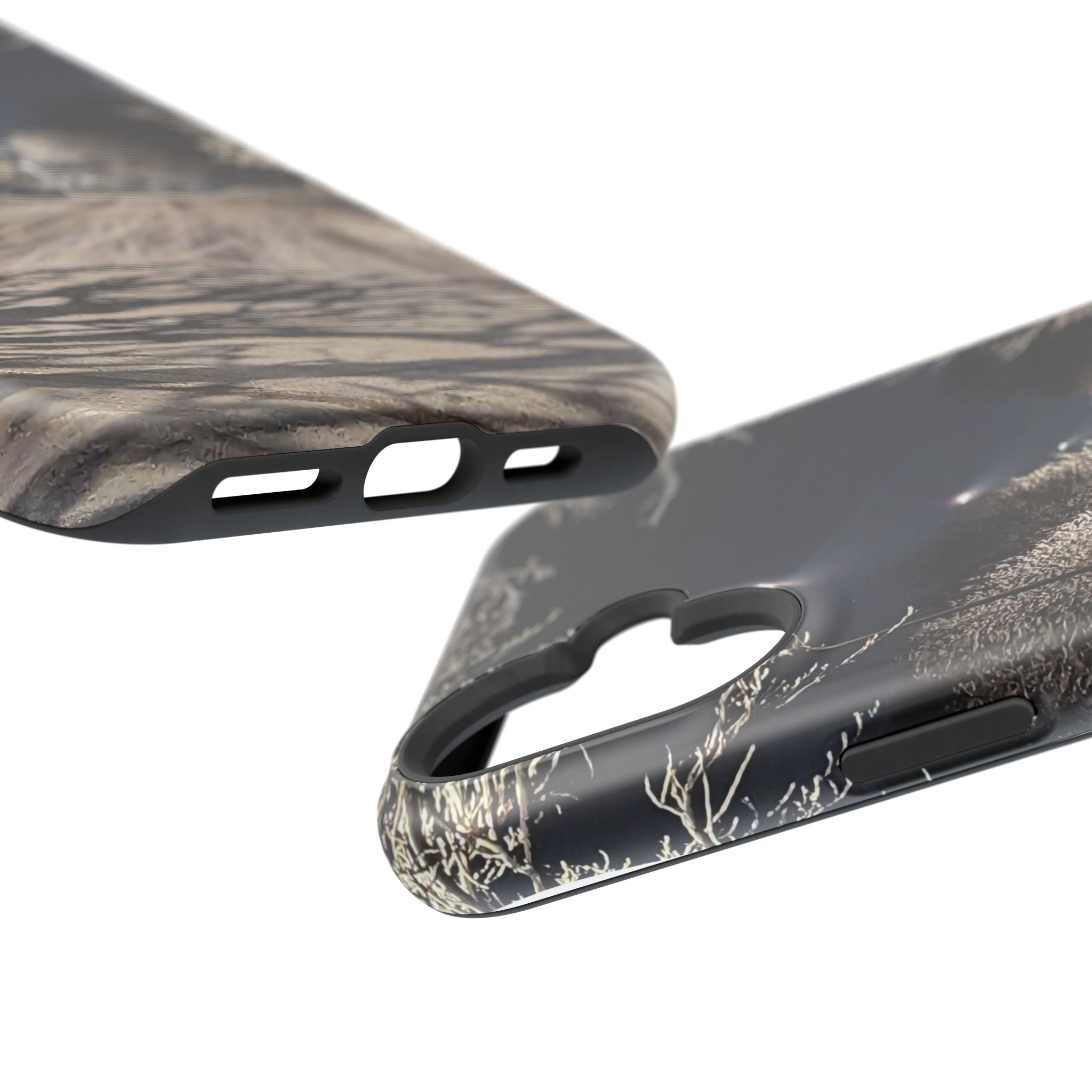 Winter Night Snow Road Magnetic Impact-Resistant Phone Case