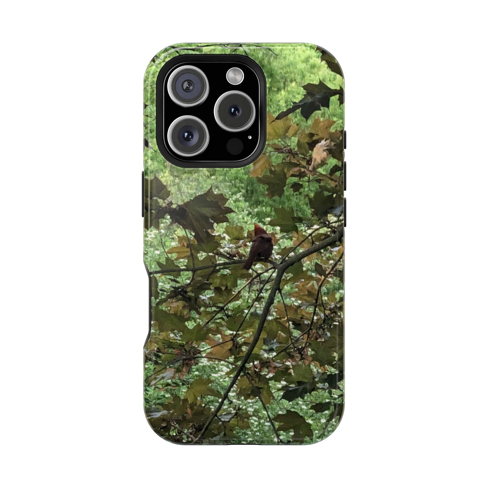 Camo Woodland Phone Case — Magnetic Impact‑Resistant iPhone Cover
