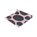 Retro Polka Dot Table Runner — Midcentury Circles Cotton-Poly Dining Accent