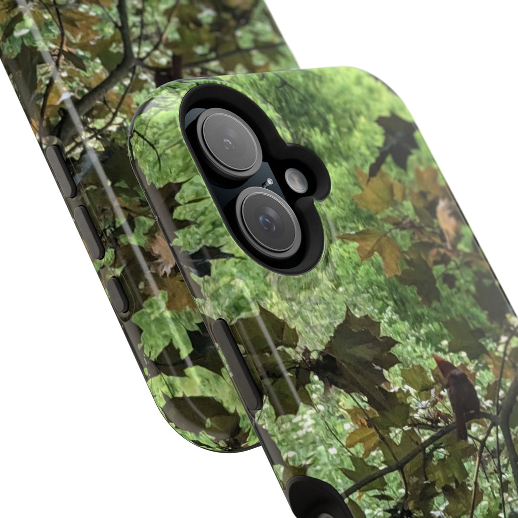 Camo Woodland Phone Case — Magnetic Impact‑Resistant iPhone Cover