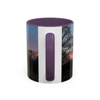 Sunset Silhouette In Derby, UK Coffee Mug — Scenic Tree Silhouette at Dusk (11/15oz)