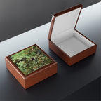 Woodland Leaves Jewelry Box — Nature Photo Keepsake Box