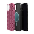 Pink Vintage Hearts Magnetic Impact-Resistant Phone Case