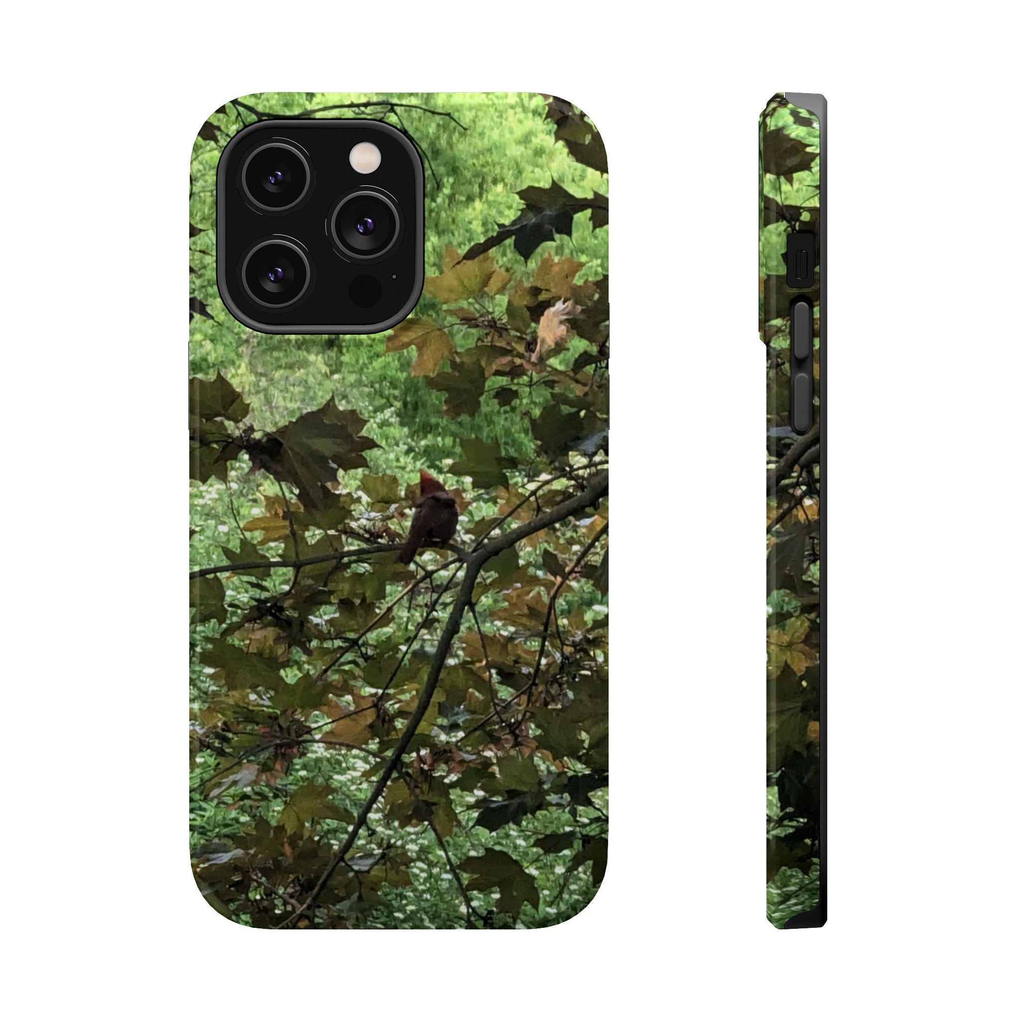 Camo Woodland Phone Case — Magnetic Impact‑Resistant iPhone Cover