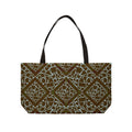 Weekender Tote Bag — Geometric Mosaic Brown Carryall