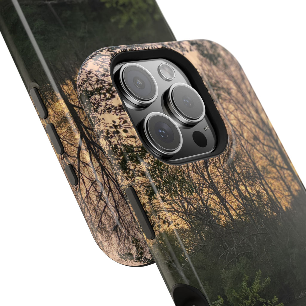 Nature River Sunset Phone Case — Magnetic Impact‑Resistant