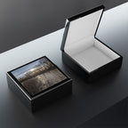 Scenic Winter Lake Jewelry Box – Sunset Reflections Keepsake Box