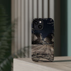 Winter Night Snow Road Magnetic Impact-Resistant Phone Case