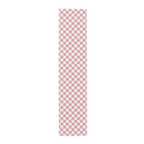 Pink Gingham Table Runner — Cotton-Blend Plaid Decor for Farmhouse, Spring & Picnic Tables