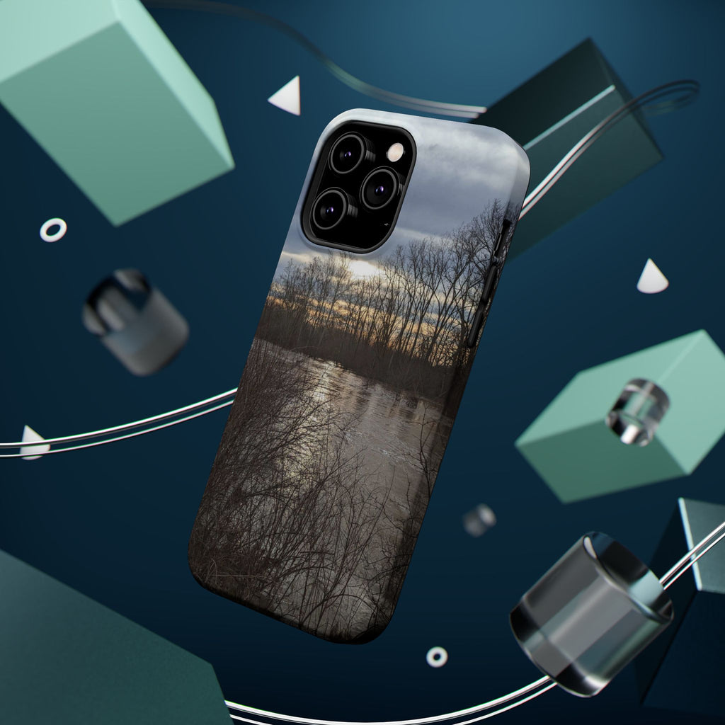 Phone Case — Moody Winter River Landscape Magnetic Impact-Resistant Case