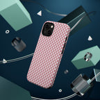 Pink Gingham Magnetic Impact-Resistant Phone Case