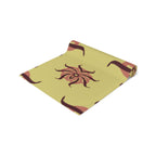 Botanical Sunburst Table Runner — Earth Tone Floral Pattern