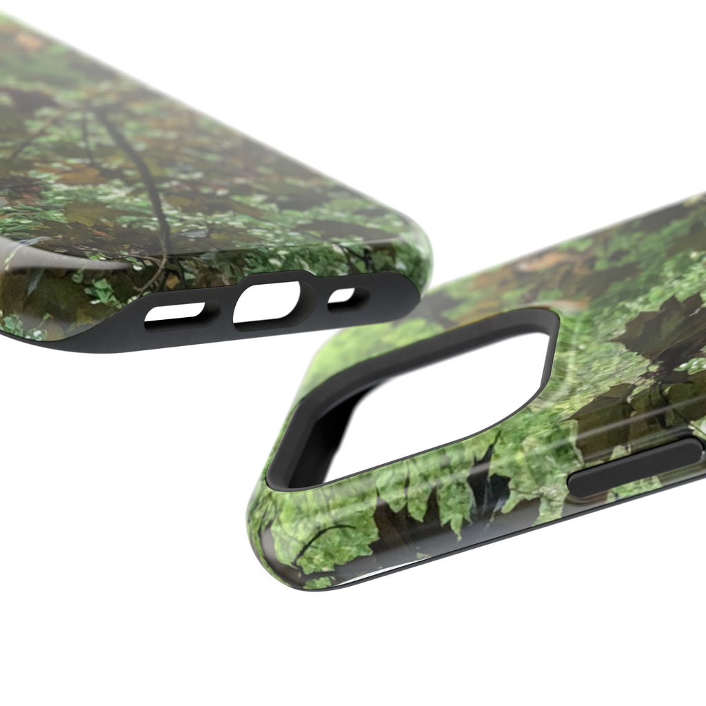 Camo Woodland Phone Case — Magnetic Impact‑Resistant iPhone Cover