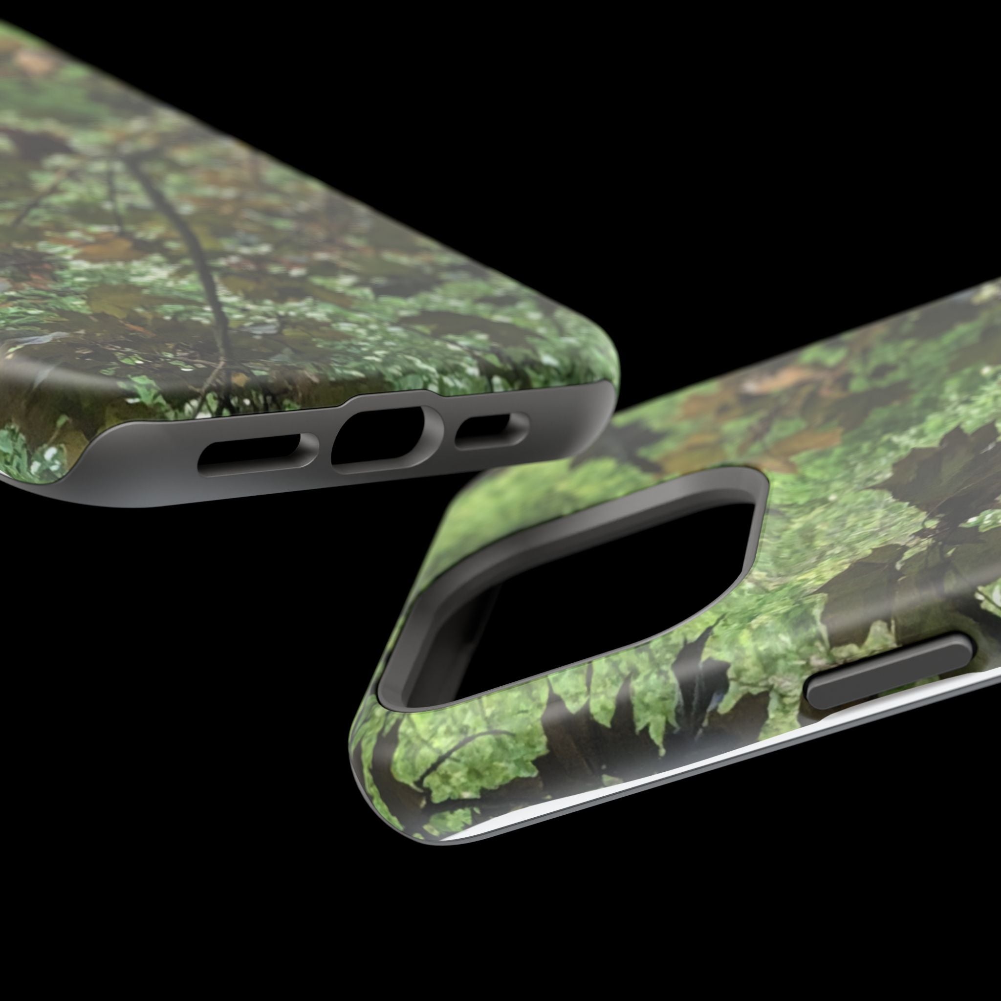 Camo Woodland Phone Case — Magnetic Impact‑Resistant iPhone Cover