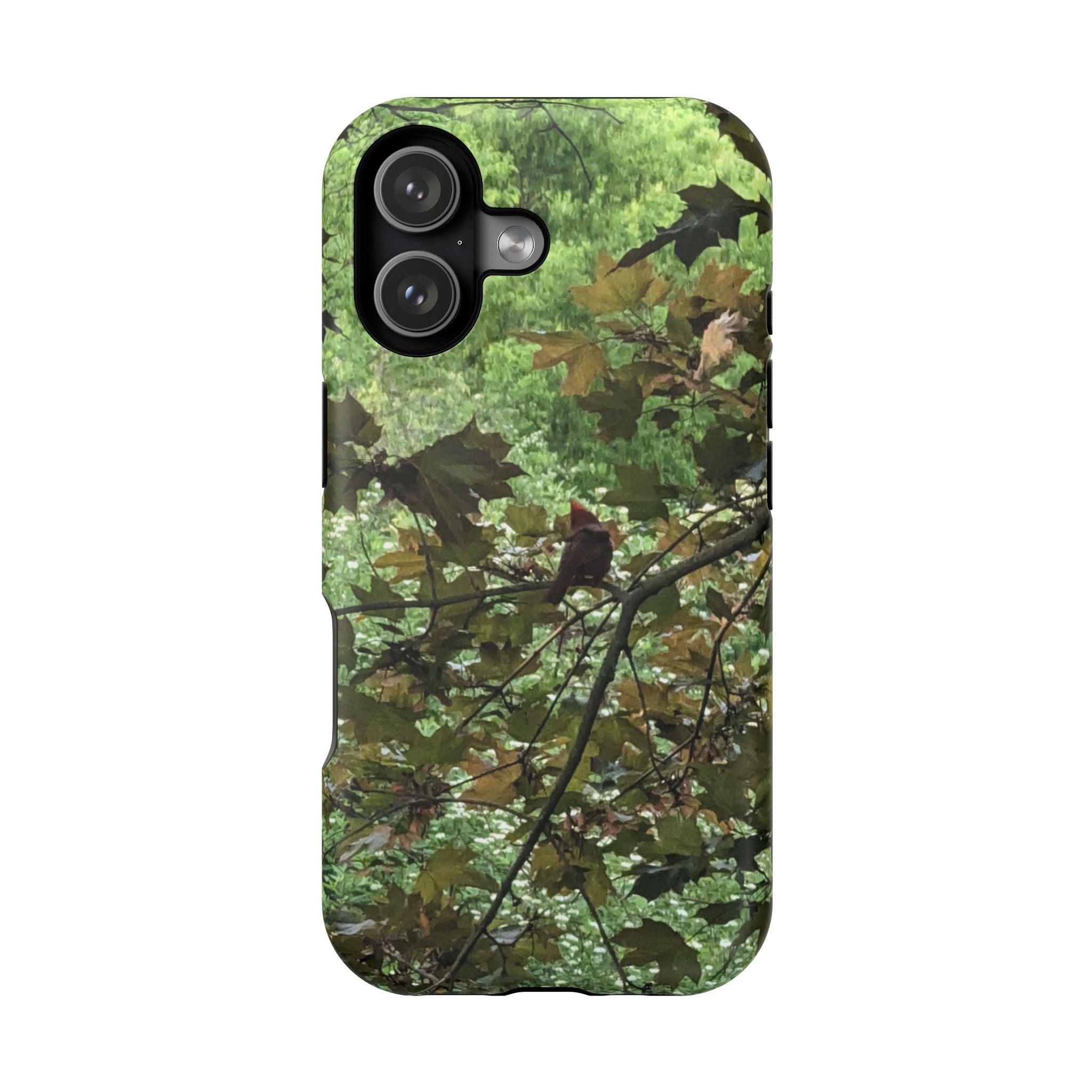Camo Woodland Phone Case — Magnetic Impact‑Resistant iPhone Cover