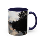 Lake Sunset Accent Coffee Mug — Scenic Reflection Photography 11/15oz