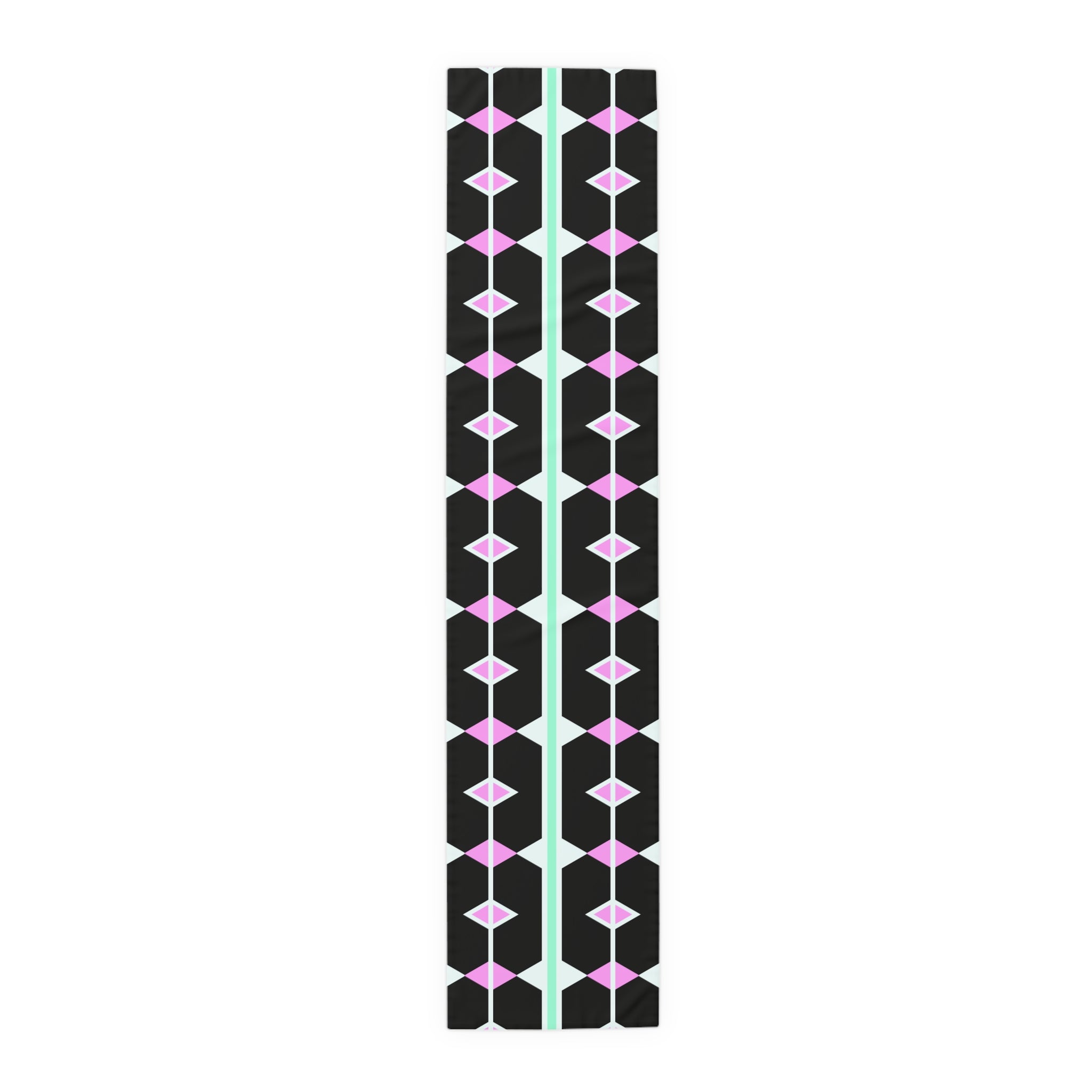 Geometric Pastel Diamond Table Runner