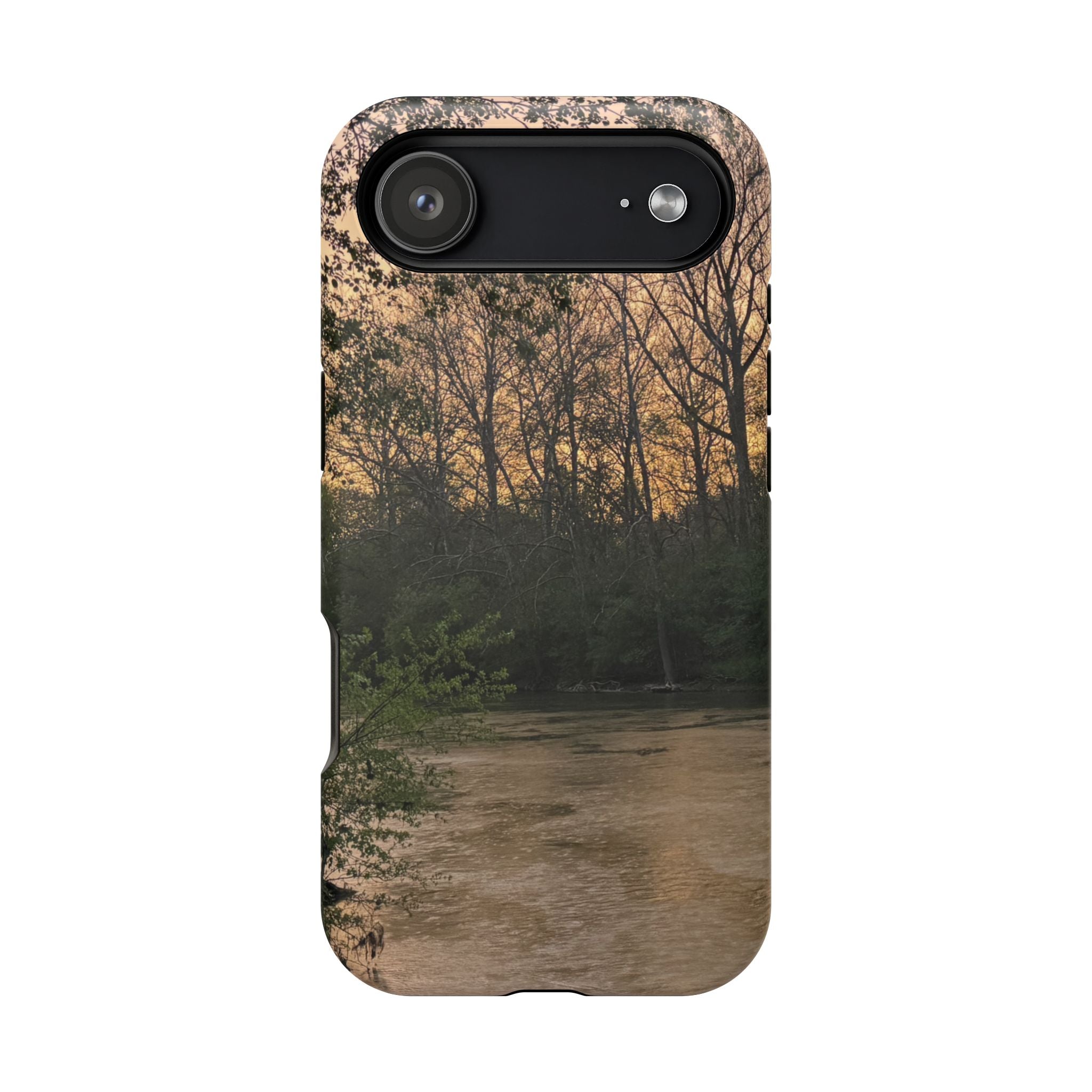 Nature River Sunset Phone Case — Magnetic Impact‑Resistant