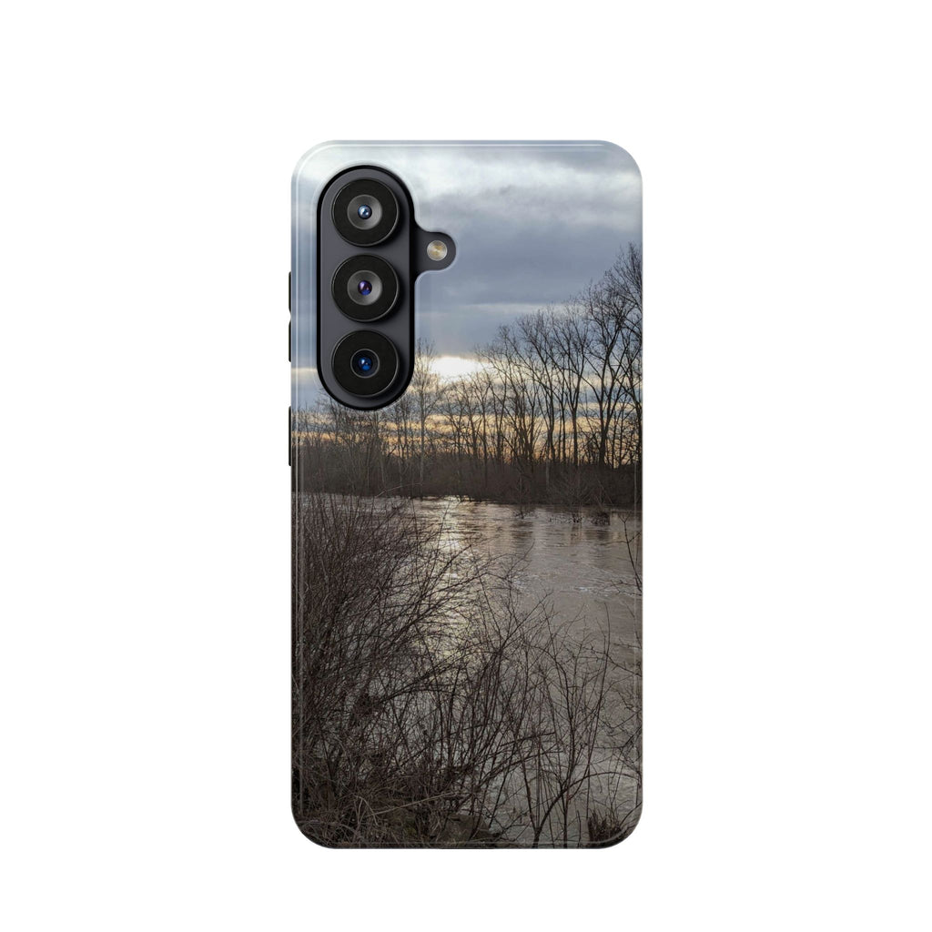 Phone Case — Moody Winter River Landscape Magnetic Impact-Resistant Case
