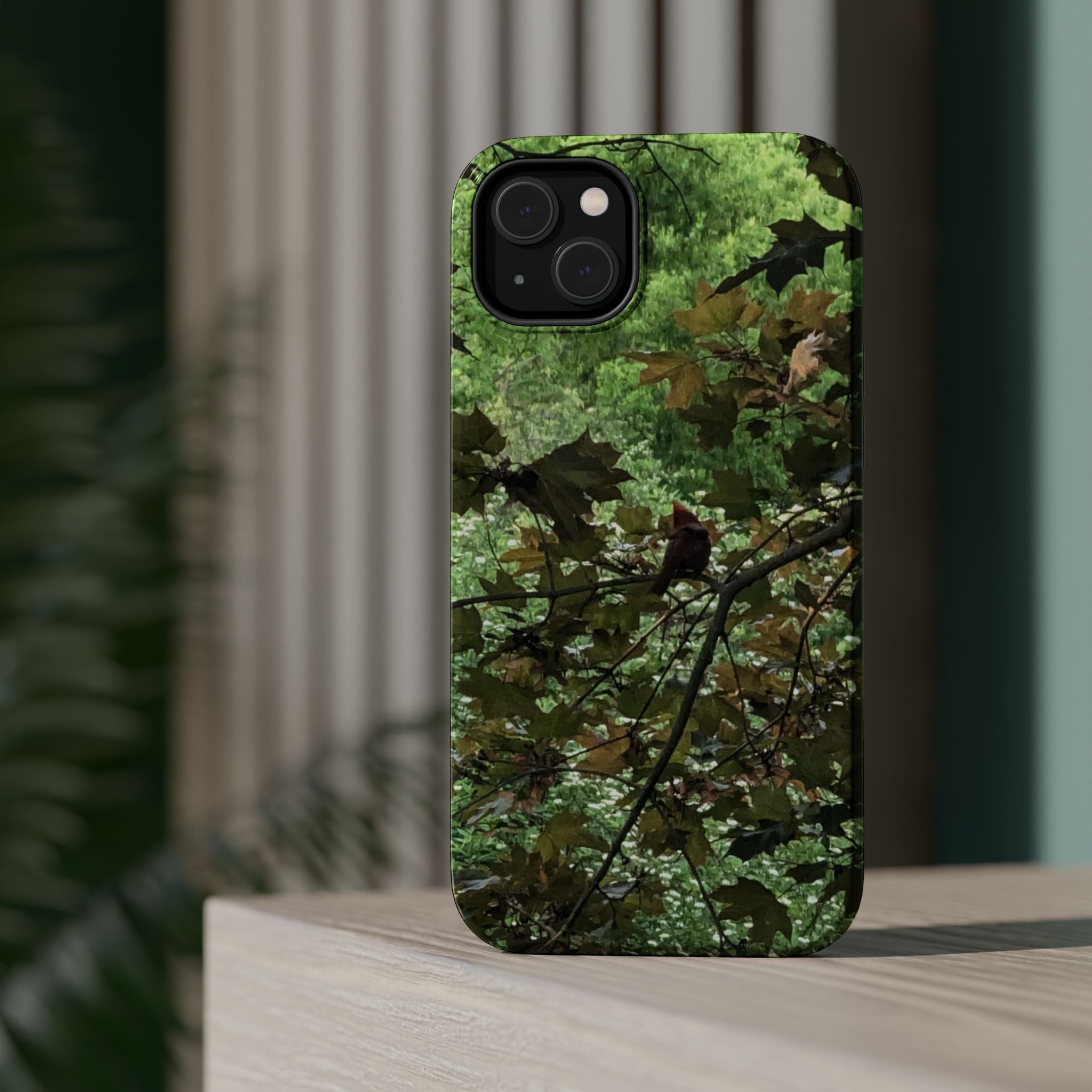 Camo Woodland Phone Case — Magnetic Impact‑Resistant iPhone Cover