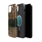 Nature River Sunset Phone Case — Magnetic Impact‑Resistant