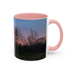 Sunset Silhouette In Derby, UK Coffee Mug — Scenic Tree Silhouette at Dusk (11/15oz)