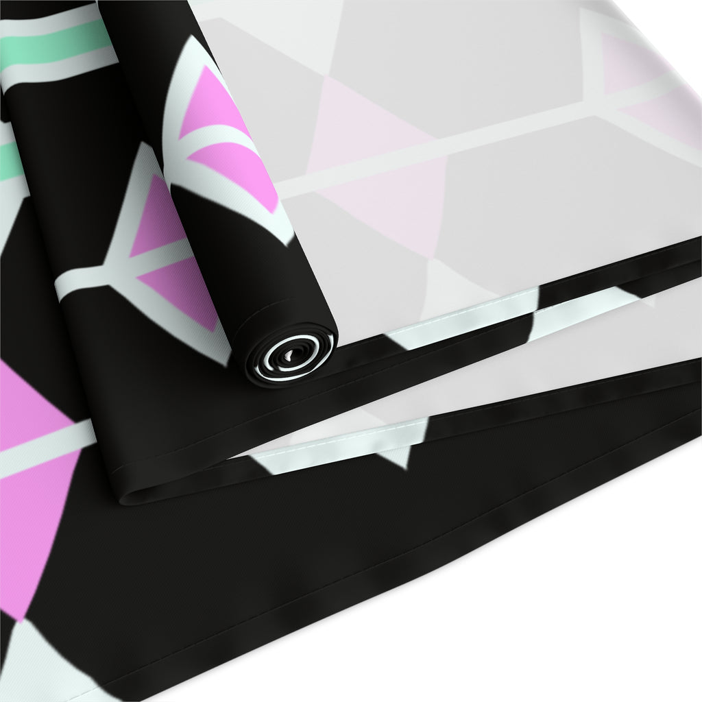Geometric Pastel Diamond Table Runner