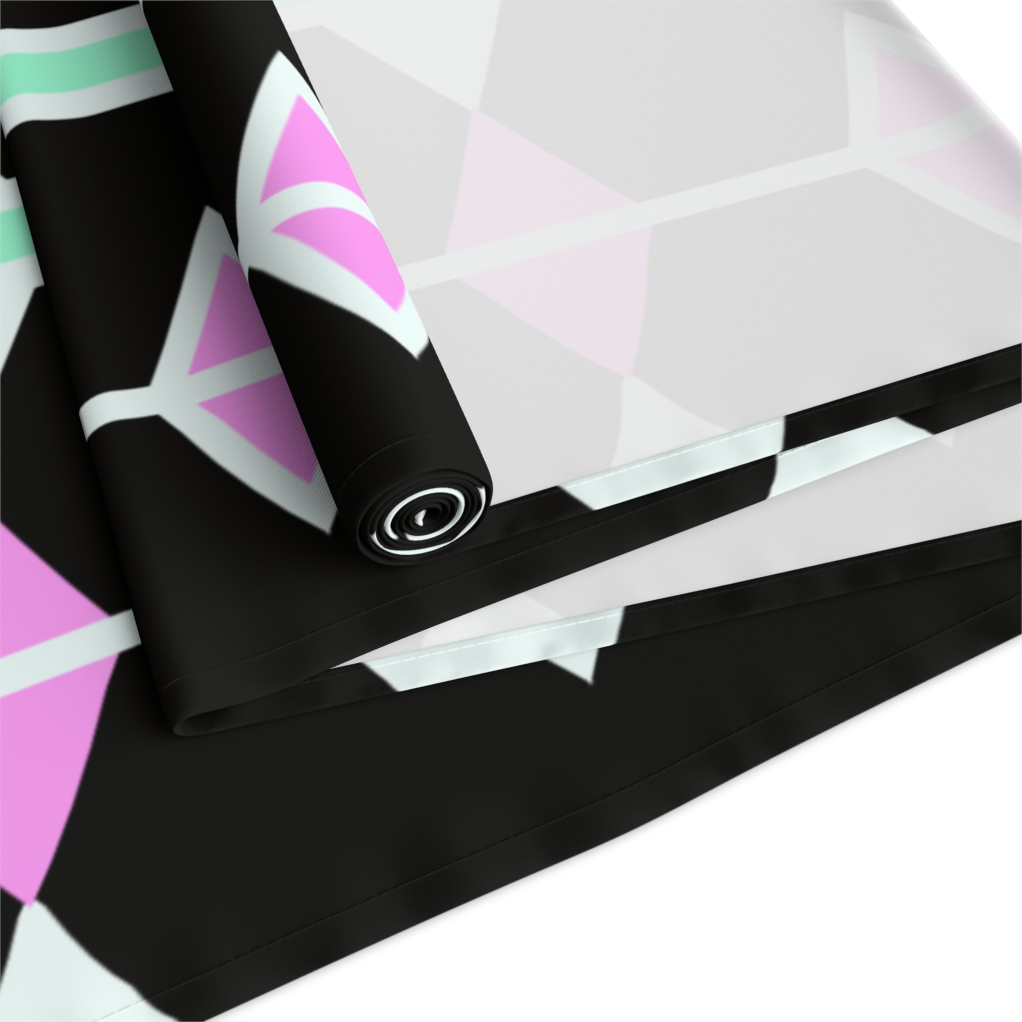 Geometric Pastel Diamond Table Runner