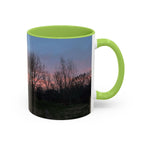 Sunset Silhouette In Derby, UK Coffee Mug — Scenic Tree Silhouette at Dusk (11/15oz)