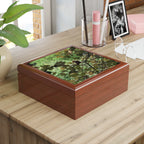 Woodland Leaves Jewelry Box — Nature Photo Keepsake Box
