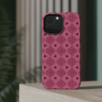 Pink Vintage Hearts Magnetic Impact-Resistant Phone Case